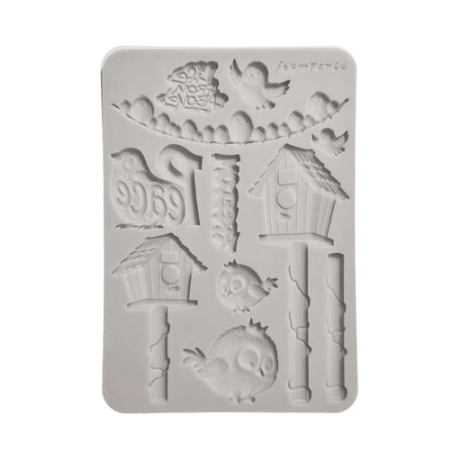 STAMPERIA SILICONE MOLD A5 FURRY FRIENDS 2 BIRDS - KACMA625(PRE ORDER NOW SHIPPING IN LATER OCTOBER 2026)