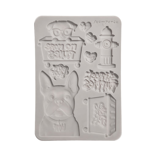 STAMPERIA SILICONE MOLD A5 FURRY FRIENDS 2 DOGS - KACMA627(PRE ORDER NOW SHIPPING IN LATER OCTOBER 2026)