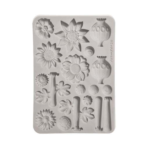 STAMPERIA SILICONE MOLD A5 FURRY FRIENDS 2 FLOWERS - KACMA628(PRE ORDER NOW SHIPPING IN LATER OCTOBER 2026)