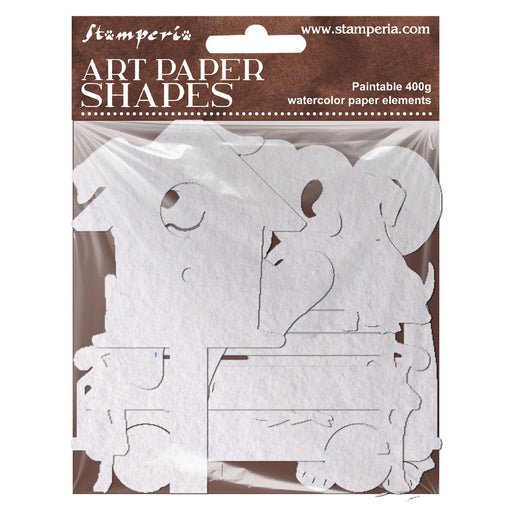 STAMPERIA ART PAPER SHAPES LASER CUT FURRY FRIENDS 2 - SBCU007(PRE ORDER NOW SHIPPING IN LATER OCTOBER 2026)