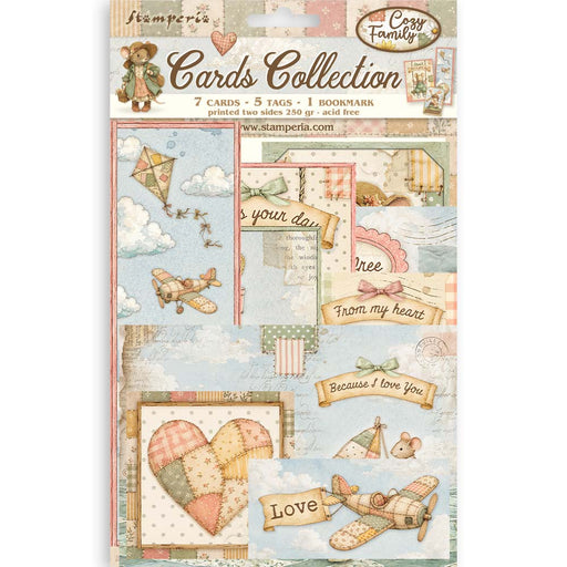 STAMPERIA CARDS COLLECTION COZY FAMILY - SBCARD53(PRE ORDER NOW SHIPPING IN LATER OCTOBER 2026)