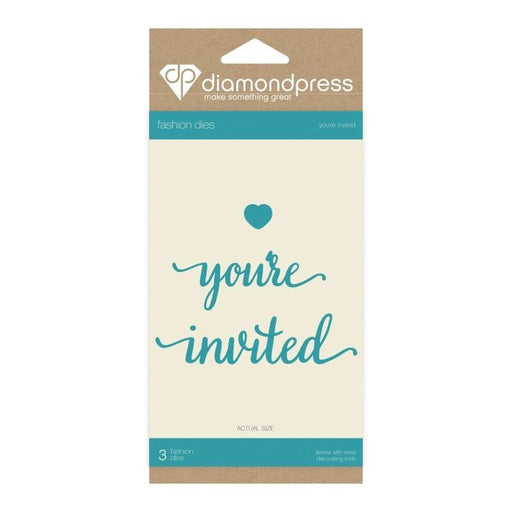 DIAMOND PRESS DIES WORD YOUR INVITED - DP1197