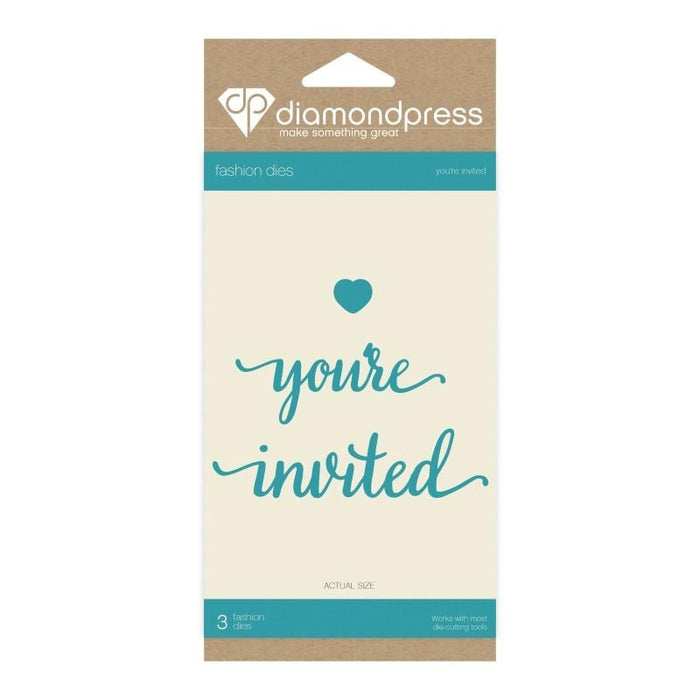 DIAMOND PRESS DIES WORD YOUR INVITED - DP1197
