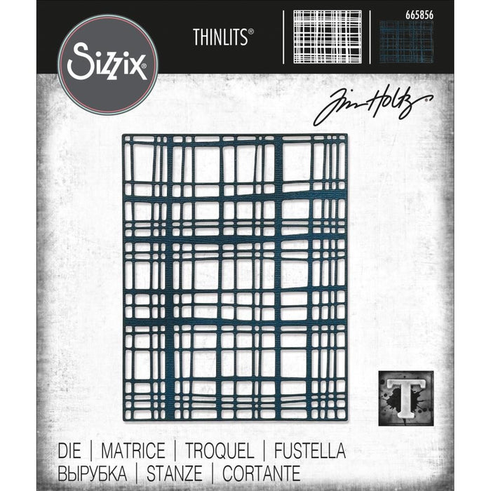 SIZZIX TIM HOLTZ THINLITS SIMPLE PLAID - SZ665856