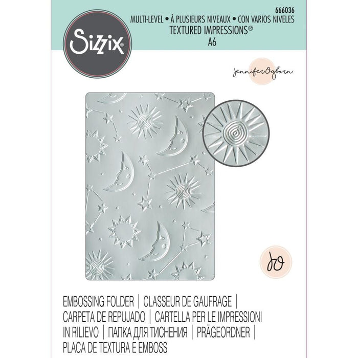 SIZZIX EMBOSSING FOLDER MOON LIGHT - SZ666036
