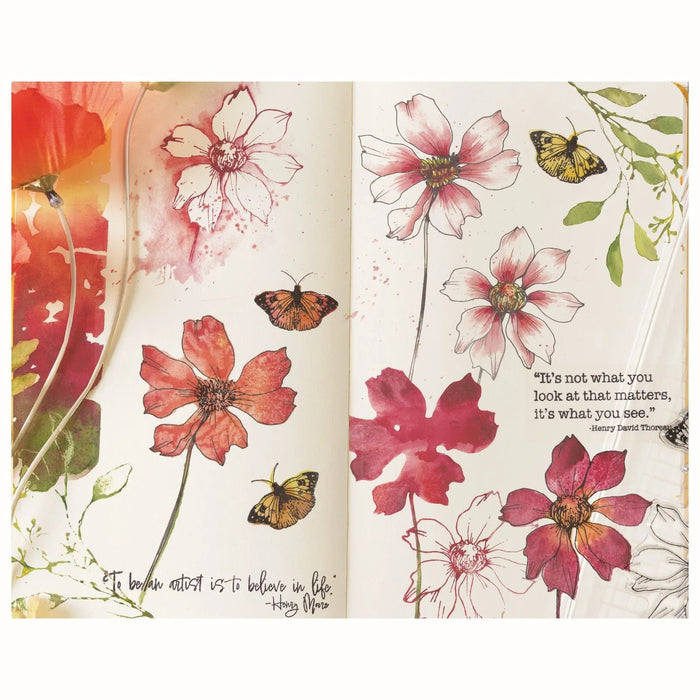 SIZZIX CLEAR STAMP SET FLORAL WILD BLOOMS -SZ667095