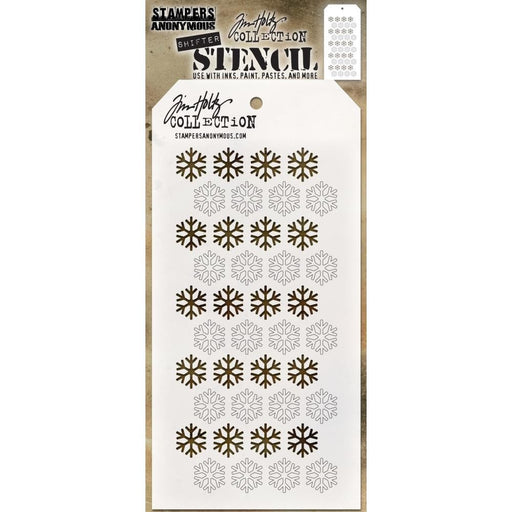 TIM HOLTZ COLLECTION LAYERING STENCIL SHIFTERS SNOWFLAKES - THS135