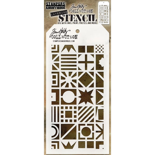 TIM HOLTZ COLLECTION LAYERING STENCIL PATCHWORK CUBE - THS123
