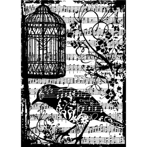 TIM HOLTZ STAMPERS ANONYMOUS CLING STAMP BIRDSONG - COM033