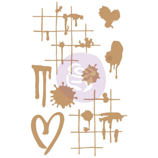 PRIMA CHIPBOARD DIECUTS INK AND SPLATTERS - P647308