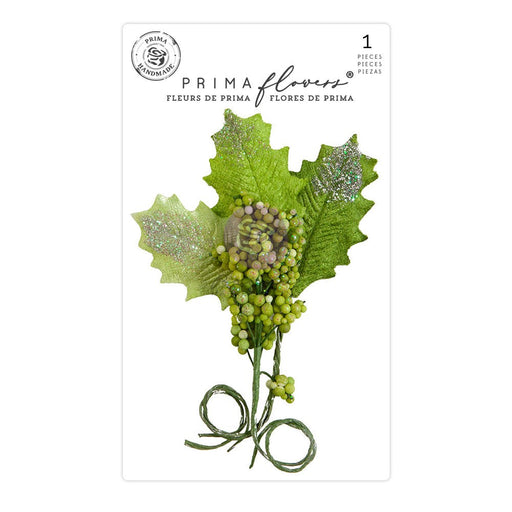 PRIMA FLOWERS CANDY CANE LANE SUGARY HOLLY - P663032