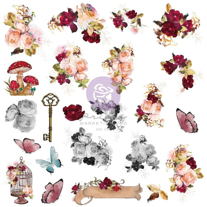 PRIMA LOST IN WONDERLAND VELLUM EPHEMERA 46/PKG - P665203