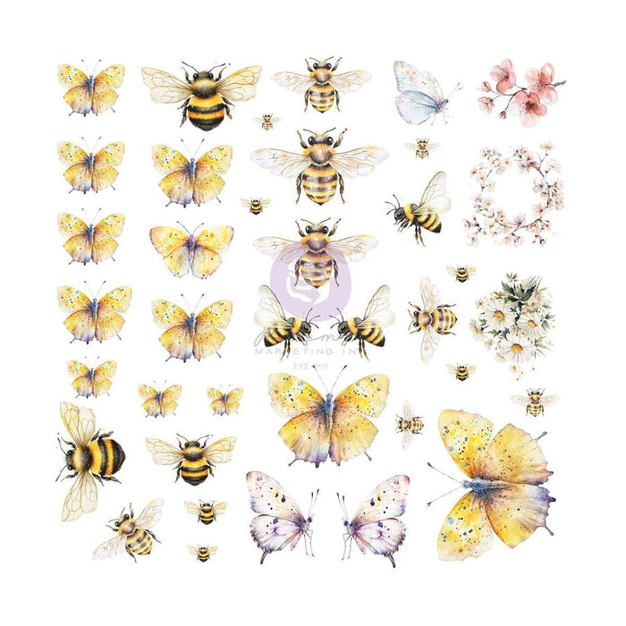 PRIMA AMONG THE WILD FLOWERS COLLECTION VELLUM EPHEMERA SPRING WINGS - P682286