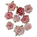PRIMA BUTTONS AND KEEPSAKES COLLECTION FLOWERS ENVELOPED ROSES- 9 PCS - P684730