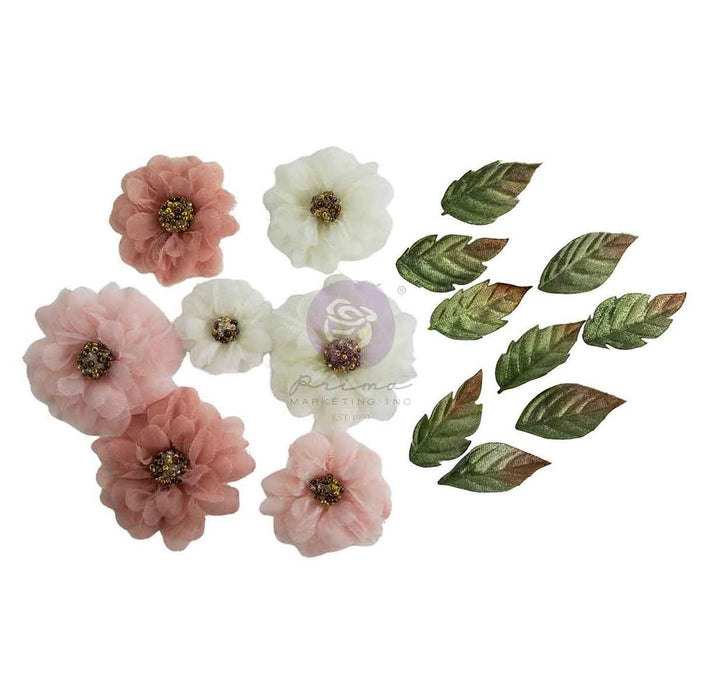 PRIMA BUTTONS AND KEEPSAKES COLLECTION FLOWERS SHEER BEAUTIES 14 PCS - P684761