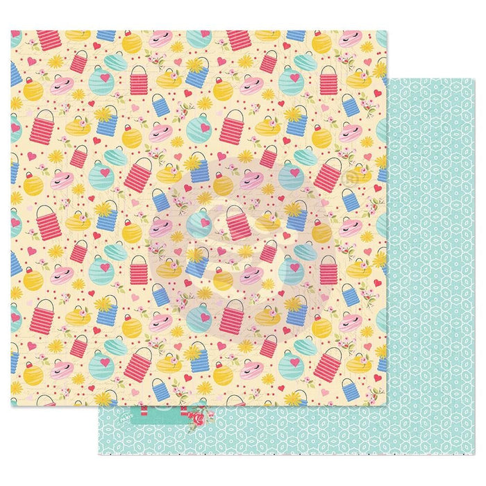 PRIMA JULIE NUTTING 12X12 PAPER TRAVELING GIRL C LIGHT UP - P912819