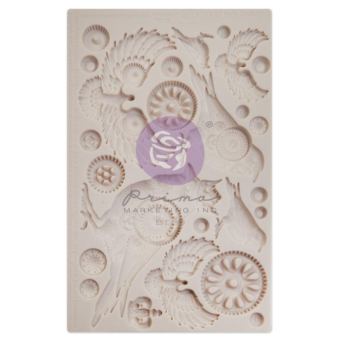 PRIMA DECOR MOULD 5 X 8 CLOCKWORK SPARROWS - P969493