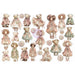 PRIMA BUTTONS AND KEEPSAKES COLLECTION EPHEMERA CHERISHED COMPANIONS 52 PCS -P982416