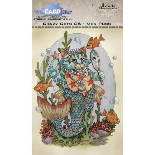 THE CARD HUT STAMP CRAZY CATS 05 MER PUSS - LRCC005