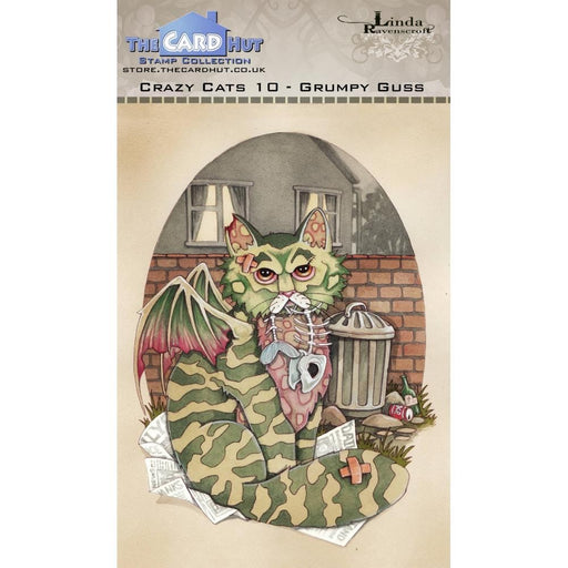 THE CARD HUT STAMP CRAZY CATS 10 GRUMPY GUSS - LRCC010