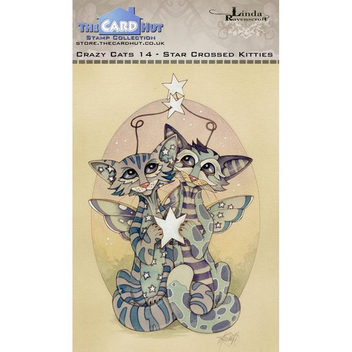THE CARD HUT STAMP CRAZY CATS 1 4 STAR CROSSED KITTIES - LRCC014