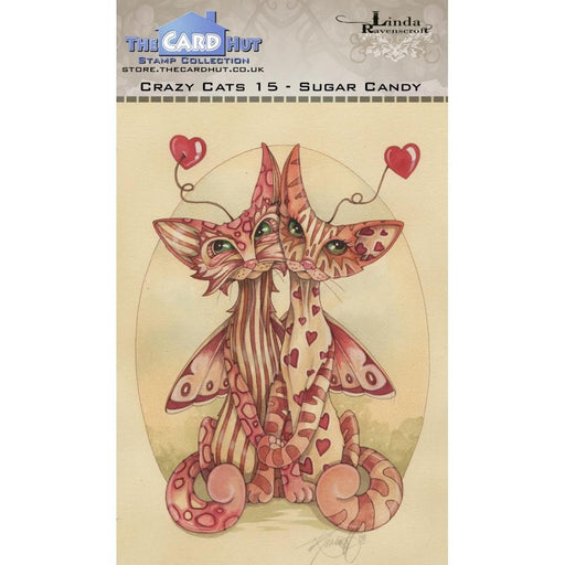 THE CARD HUT STAMP CRAZY CATS 15 SUGAR CANDY - LRCC015