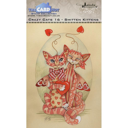 THE CARD HUT STAMP CRAZY CATS 16 SMITTEN KITTENS - LRCC016