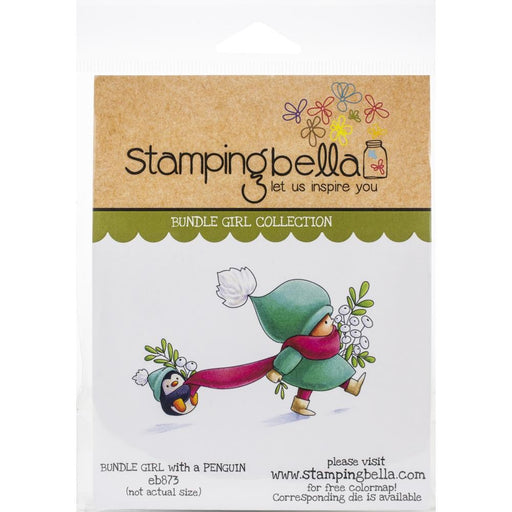 STAMPINGBELLA THE GNOMES BUNDLE GIRL WITH PENGUIN - EB873