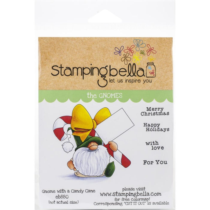 STAMPINGBELLA THE GNOMES GNOME WITH CANDY CANE - EB880