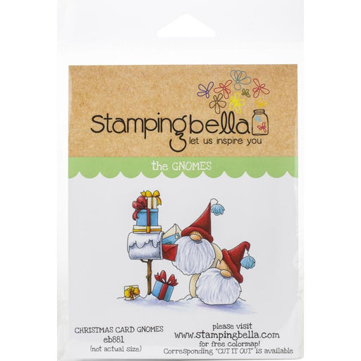 STAMPINGBELLA THE GNOMES CHRISTMAS CARD GNOMES - EB881