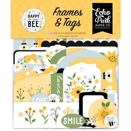 ECHO PARK  HAPPY AS CAN BEE FRAMES AND TAGS - HCB376025