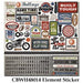 CARTA BELLA 12X12 STICKERSHEET WORK PLAY HARD - CBWH48014