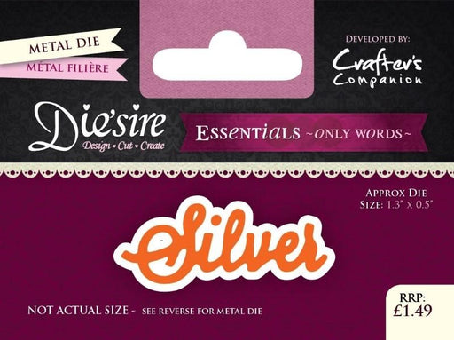 DIESIRE ESSENTIALS ON WORDS DIE SILVER - DSEW11