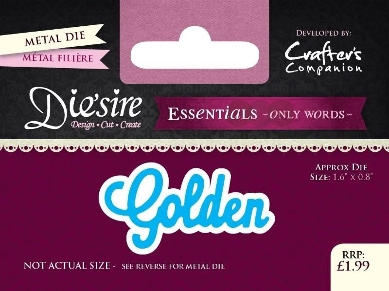 DIESIRE ESSENTIALS ON WORDS DIE GOLDEN - DSEW35
