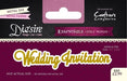 DIESIRE ESSENTIALS ON WORDS DIE WEDDING INVITATION - DSEW82