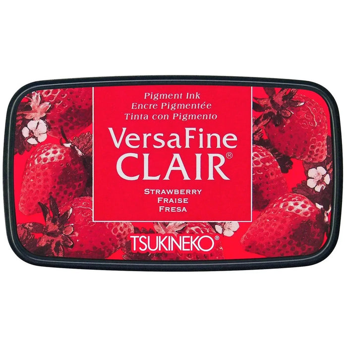 TSUKINEKO VERSA FINE CLAIR STAMP PAD STRAWBERRY FRAISE  - VF-CLA-202