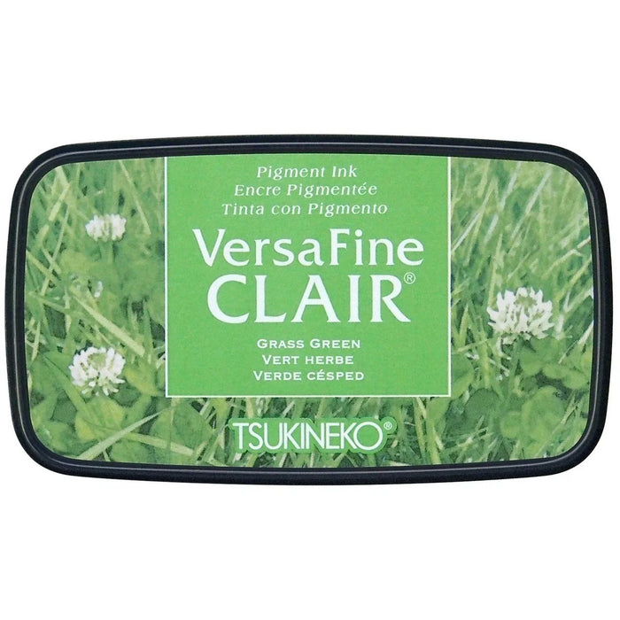 TSUKINEKO VERSA FINE CLAIR STAMP PAD GRASS GREEN- VF-CLA-503