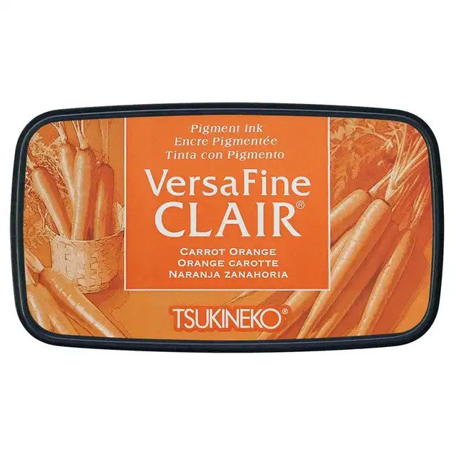 TSUKINEKO VERSA FINE CLAIR STAMP PAD CARROT ORANGE(PRE ORDER NOW SHIPPING LATE MARCH) - VF-CLA-703