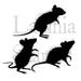 LAVINIA STAMPS THREE WOODLAND MICE - LAV402
