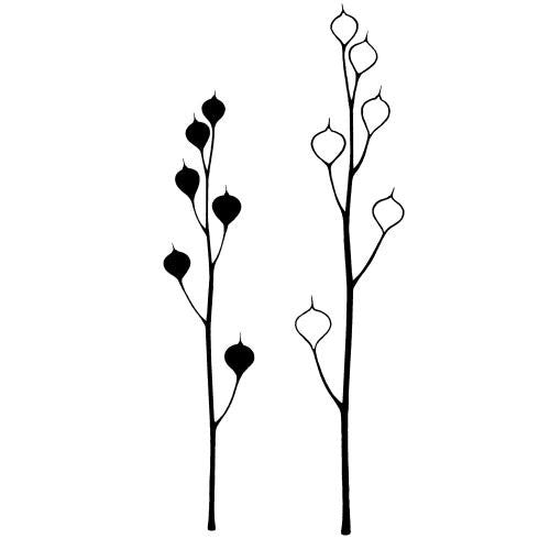 LAVINIA STAMPS SEED HEADS - LAV466