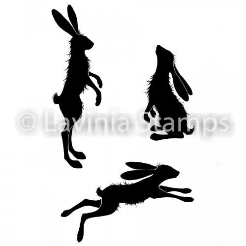 LAVINIA STAMPS WHIMSICAL HARES - LAV482