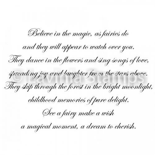 LAVINIA STAMPS SEE A FAIRY MAKE A WISH - LAV485