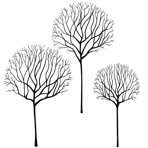 LAVINIA STAMPS SKELETON TREE SCENE - LAV530