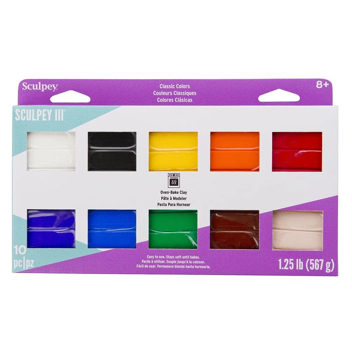 SCULPEY SCULPEY 3  PACK 10 PC CLASSIC COLOURS   - S3MP0000-1