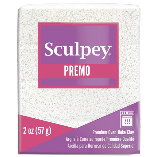 PREMO SCULPEY 57G CLAY FROST WHITE GLITTER - 166-5057
