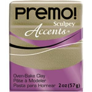 PREMO SCULPEY 57G CLAY YELLOW GOLD GLITTER - 166-5147
