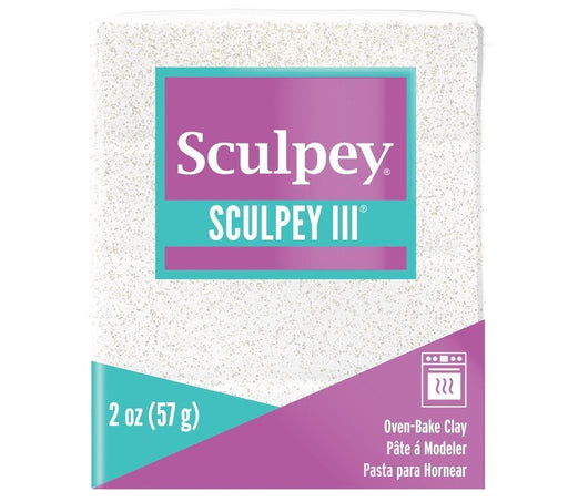 SCULPEY 3 57G CLAY WHITE GLITTER - 162-539