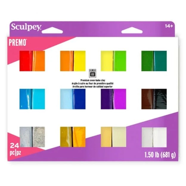 SCULPEY PREMO  PACK 24 PC MULTI PACK   - ZPEMP024