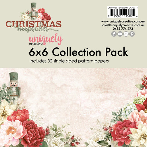 UNIQUELY CREATICE CHRISTMAS KEEPSAKES COLLECTION 6 X 6 COLLECTION PACK - UCP3215