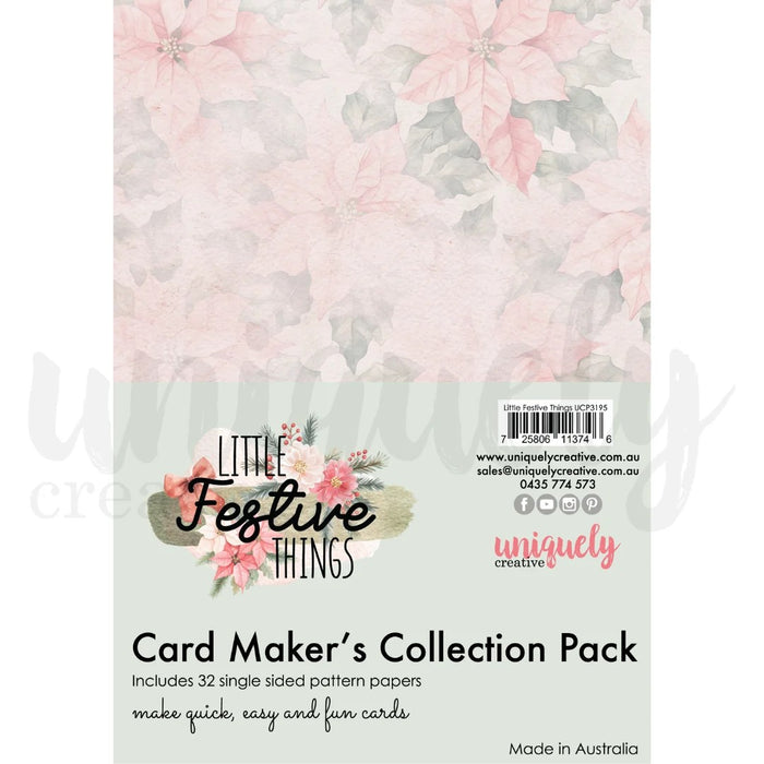 UNIQUELY CREATIVE LITTLE FESTIVE THINGS CARD MAKING COLLECTION PACK - UCP3195